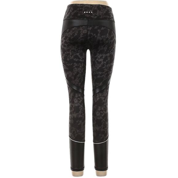 Souluxe Leggings Black Grey Printed Pull On Stretch Pants Youth Girl's 10 Years - Picture 2 of 13